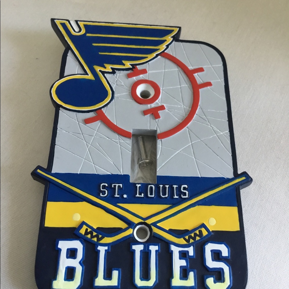 St Louis Blues switchplate New resin